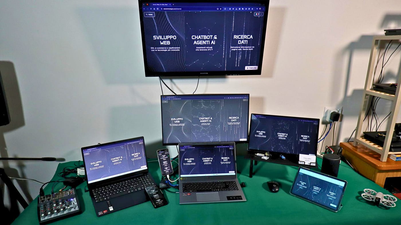 sviluppo web responsive multi dispositivo